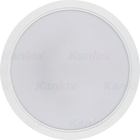 Kanlux – Downlight LED encastré 24W – Rond 225mm – Blanc naturel – IP44 – 2600 lumens – Angle 120° – Installation facile pour espaces humides (1/3)