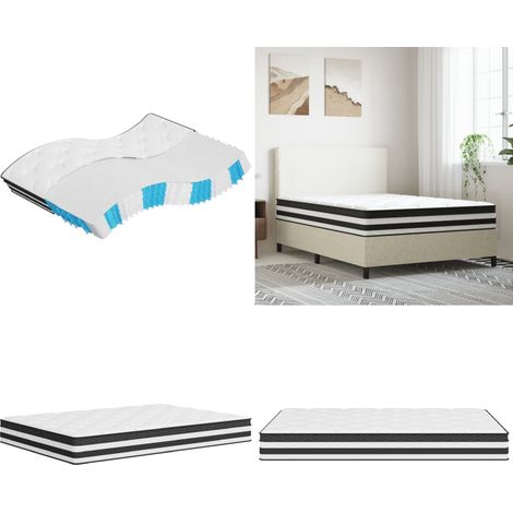 Matelas à ressorts ensachés moyen 140x190 cm - Matelas À Ressorts Ensachés - Matelas Confortable - Matelas Double - Matelas Bon Marché - Literie - Home & Living