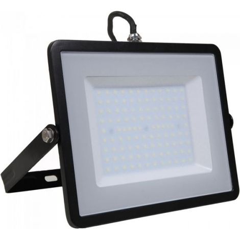 V-TAC VT-100-B Faro LED SMD Chip Samsung 100W Colore Nero 6400K IP65 SKU 414