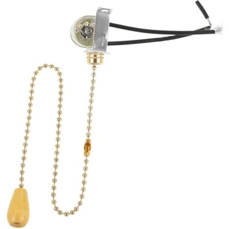 Interrupteur à Tirette pour Luminaire, Chaîne de Traction 10a 10mm (1/5)