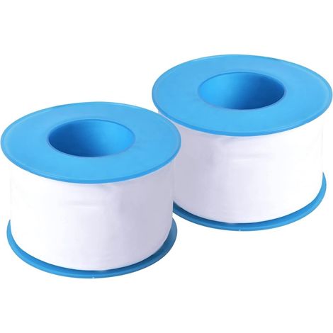 2 Rolls Ruban D'étanchéité Imperméable 50mm x 30m, Ruban PTFE Étanchéité Plomberie Auto-Adhésif, Résistant à Chaleur, Ruban Joint pour Salle de Bain Robinets Gaz L'eau Pommeau, Blanc (1/5)