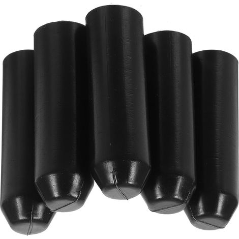 Embouts Thermorétractables Noirs 5 Pièces en Polyéthylène Isolés Diamètre 20mm, Longueur 70mm, Protection des Extrémités de Câble, Aide à Réduire les Courts-circuits (1/5)