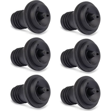 XEPHO 6 pièces-bouchons pour pompe vide-gris,Bouchon vin rouge, bouchon sous vide vin rouge, bouchon bouteille sous vide vin, bouchon individuel (1/4)