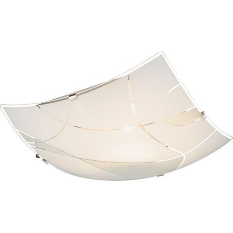 GLOBO Plafoniera Metallo Bianco, 1 x E27 (1/3)