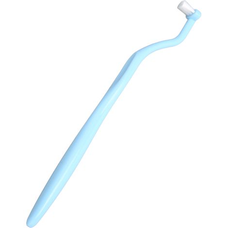Brosse Interdentale Flexible pour Appareils Dentaires - Nettoyage Efficace des Dents et Gencives, Bleue Portable (1/5)