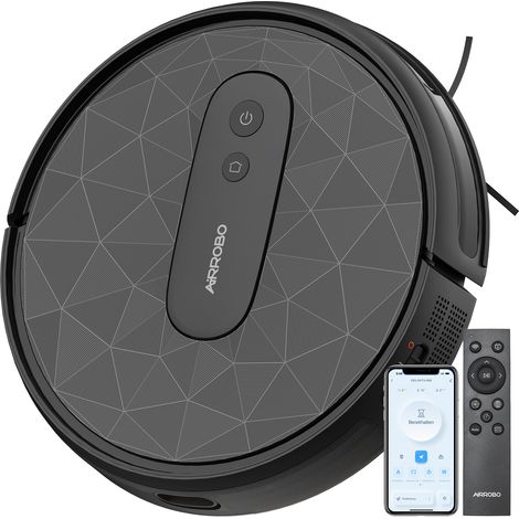 AIRROBO P20 Aspirateur Robot sans fil 4000 Pa - Spécial Poils d'Animaux - Autonomie 120 Min - Compatible App et Alexa (1/5)
