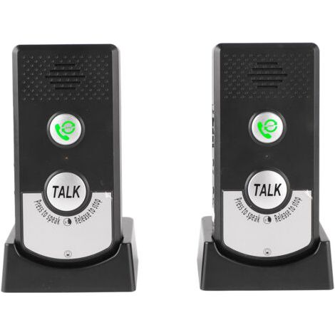 Interphone sans fil avec sonnette et système d'interphone vocal bidirectionnel, idéal pour les familles, les personnes âgées, les patients hospitalisés et le personnel soignant