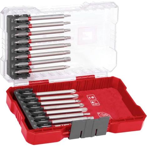 Einhell M-CASE 16-tlg. Bit-Set (für Akkuschrauber und Bohrmaschinen mit 90-mm-Bits aus sandgestrahltem S2 Stahl und E 6.3 Schaft inkl. Aufbewahrungsbox) (1/4)
