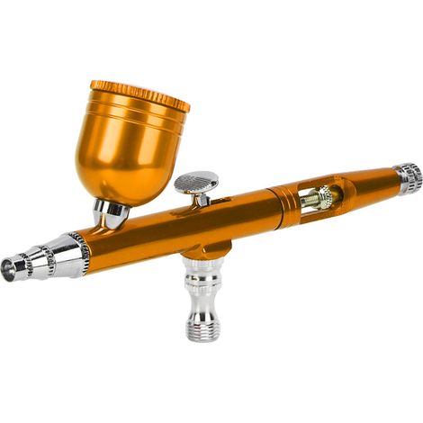 Pistolet à peinture AR130K avec buse de 0,3 mm, pistolet à peinture pneumatique, outils de peinture pour le bricolage artistique, couleur or (1/3)