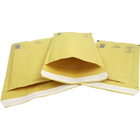 100 x Size CD (180 x 165mm) Arofol Classic Gold Bubble Lined Envelopes Bags