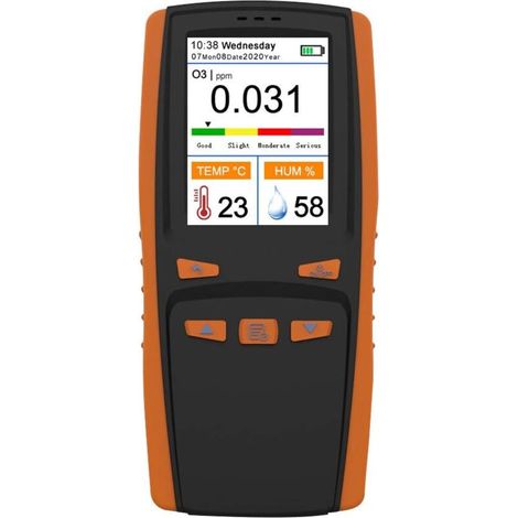 AMXCNOY Tragbares Ozonanalysegerät, multifunktionales Ozonmessgerät zur Luftverschmutzungserkennung (1/4)