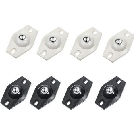 Tigrezy 8pcs Roulettes Pivotantes Auto-Adhésives à 360 Degrés,Mini Roulettes Pivotantes en Acier,Papier Adaptées à Diverses Boîtes de Rangement,Petits Meubles,Poubelles (1/4)