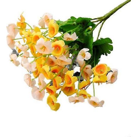 bouquet de 60 campanules artificielles pour décoration de mariage et de fêtejaune (1/5)
