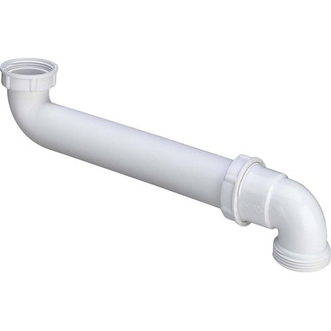 Viega Ablaufbogen 105785 G 1 1/2xG 1 1/2x90-230mm, 90Grad, Kunststoff weiß (1/5)