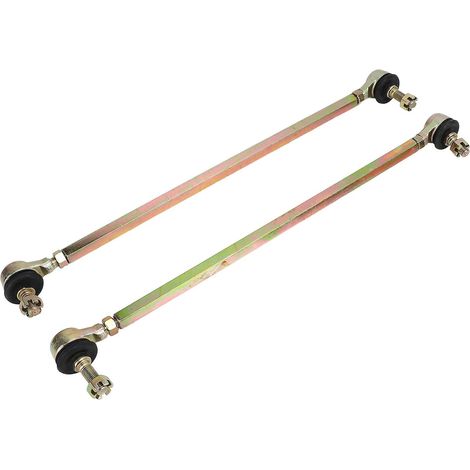 Kit de biellettes de direction avec rotule (1 paire) de 330 mm pour quads 50cc, 70cc, 90cc, 110cc, 125cc, 150cc, 200cc et 250cc.