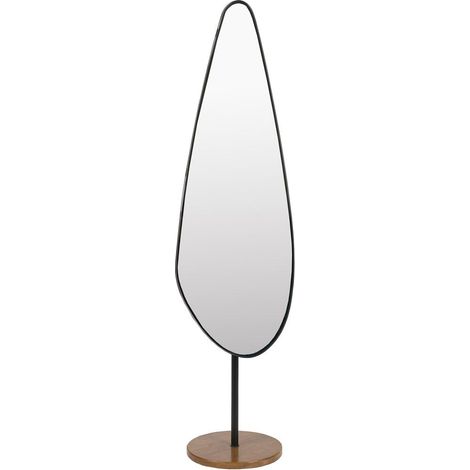 Miroir, Miroir design Dropz menhir Noir en Metal, BOITE A DESIGN (1/5)
