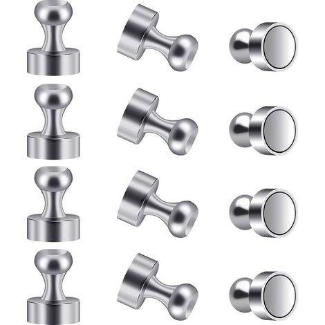 Aimants Puissants 12pcs Petit Aimant Frigo Neodyme N52 Aimants Tableau Magnétique 12 X 16 mm pour Réfrigérateur Tableaux Blancs Photos La carte Notes (1/5)
