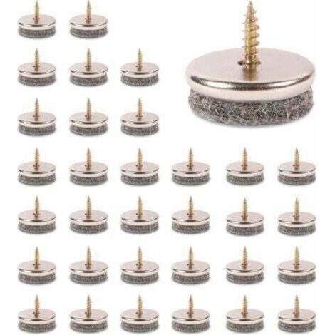 32Pcs Patin De Chaise, 28mm Diameter Patin Chaise. Patin Meuble Ave Feutres épai De 5mm Sont Une Protection Idéale Du Pied De Chaise (1/4)