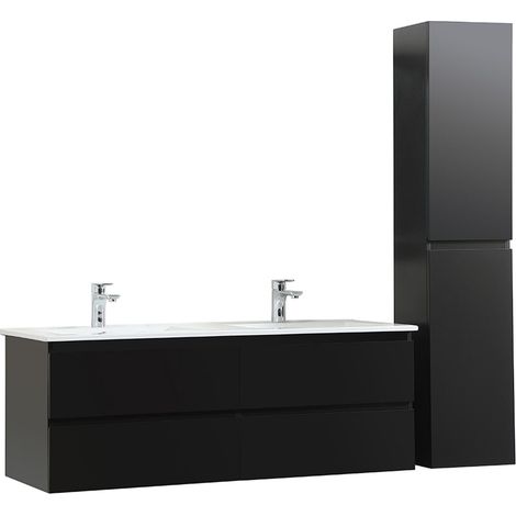 Doppelwaschtisch + Waschbecken + SORRENTO-Säule