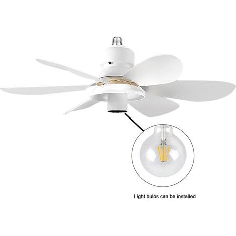 Deckenventilator mit Licht und Fernbedienung, kleiner, leiser Deckenventilator mit 3 Geschwindigkeitsstufen (Leuchtmittel nicht enthalten)
