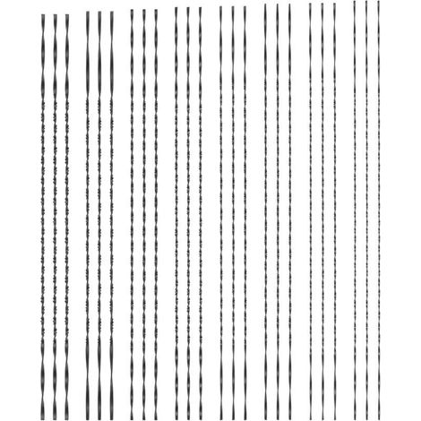 Confezione da 10 lame per sega a spirale con denti a spirale per metallo, legno, plastica, taglio del legno, creazione di gioielli, lavorazione dei metalli, artigianato, 130 mm (1, 2, 4, 5, 6)