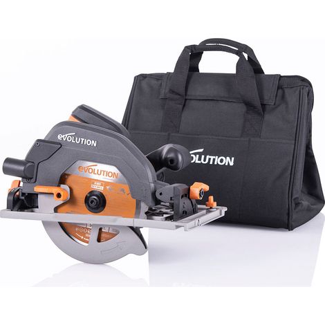 Evolution – Scie circulaire 185mm – Moteur 1600W – Profondeur de coupe 64mm – Lame TCT multi-matériaux – Sac de transport inclus (1/10)