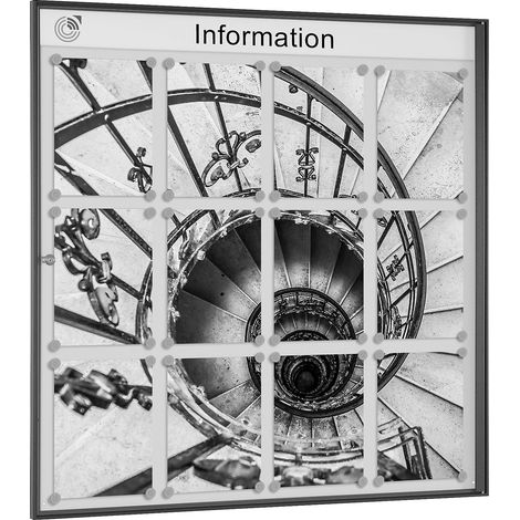 FRANKEL kaiserkraft, Vitrine d'affichage METALLIC, format (1/2)