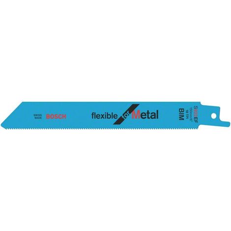 Lama a sciabola flessibile per metallo BIM S922EF BOSCH 150 mm - Confezione da 100 - 2608656028