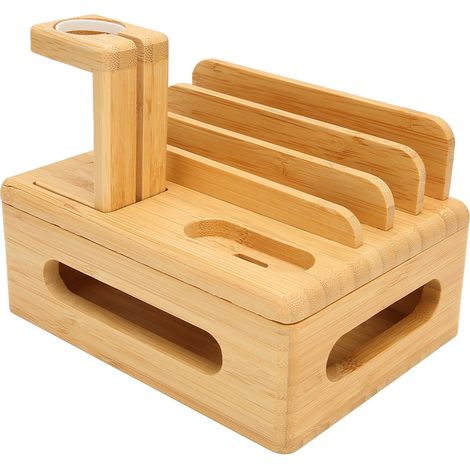 Organisateur de téléphone, support de rangement gain de place, stable et écologique, idéal pour le salon, le bureau ou la chambre. (1/5)