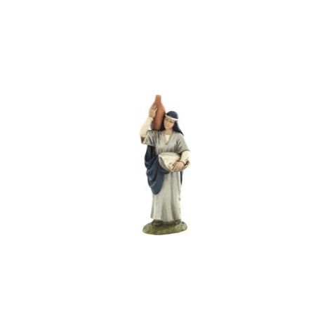 PASTORELLA CON BROCCA PER PRESEPE DA 12 CM