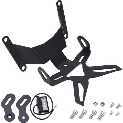 Support de Plaque d'Immatriculation Moto Arrière, Kit Tidy avec Feu LED, Remplacement pour CB650R CBR650R 2019-2020, Raccourcisseur de Garde-Boue (1/5)
