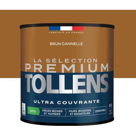 Peinture Satin Ultra Couvrante Brun Cannelle 0,5 L (1/5)
