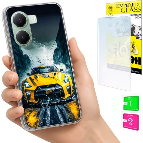 Funda para Xiaomi Poco X7 Pro 5G con cubierta trasera para fotos y cristal 9H. (1/5)