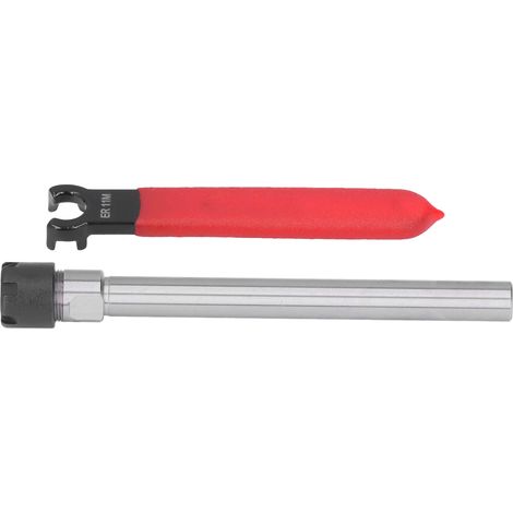 Porte-pinces droit long pour fraisage CNC, tige d'extension 17mm avec clé (C10ER11M100L 100mm) (1/5)