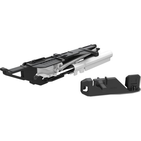 HETTICH Systema Top 2000 Selbsteinzugsgehäuse Silent System links, schwarz (1/3)