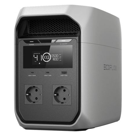 EcoFlow DELTA 3 Classic Tragbare Power Station 5 Lithium Manganese Iron Phosphate (LMFP) 2400 W 12,1 kg (1/2)