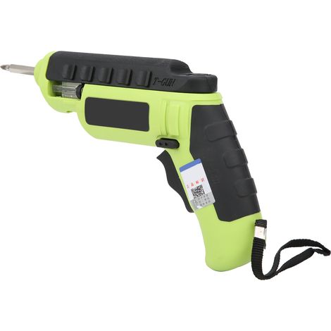 Tournevis électrique sans fil type pistolet, perceuse-visseuse rechargeable LED, batterie 1500mAh, chargeur prise EU 220V (1/5)