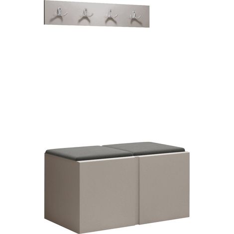Conjunto para recibidor Pinis VI, Cachemira, 0x0x0cm, Tapiz, Aglomerado laminado, Montada en la pared, Colocada
