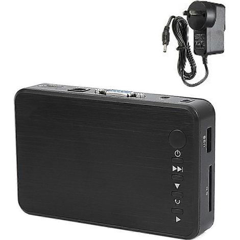 Lecteur multimédia portable complet, lecteur vidéo, lecteur USB compatible HDMI, prise AU (1/4)