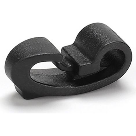 Colliers de serrage en C pour vélo, guides-câbles en C pour connecteurs de cordons élastiques, maintiennent les sangles en nylon lâches, clips pour équipement tactique, réutilisables et durables