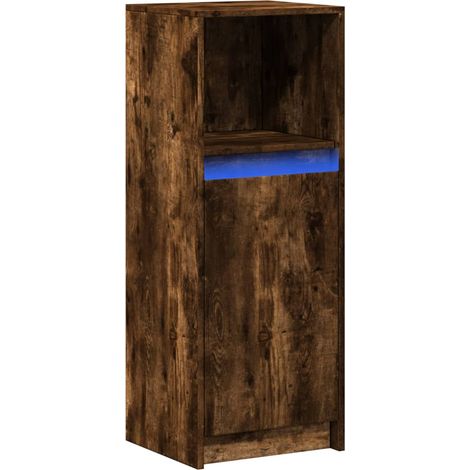 Credenza cassettiera cassettiera mobile contenitore organizer cucina soggiorno soggiorno con LED 38 x 34 x 100 cm derivati del legno marrone 020029778