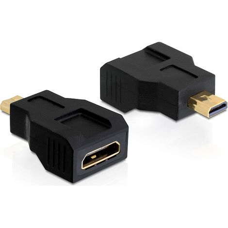 Adaptador High Speed HDMI with Ethernet â mini C female  micro D male