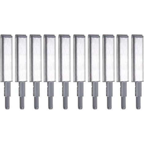 10 systèmes d’ouverture avec bouton poussoir, kit pour porte, tiroir, meuble (1/5)