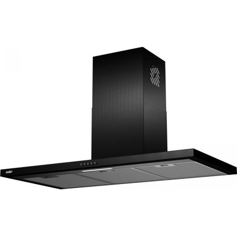 Cappa da parete in acciaio colore nero 90 cm - Samet Embla 90