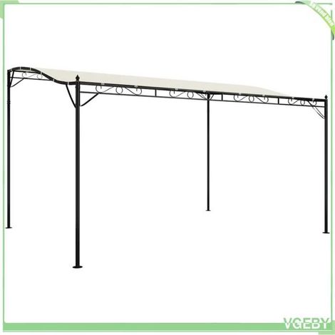 Auvent - FAFEICY - 362394 - 4×3 m - Polyester PA imperméable - Cadre acier revêtement poudre (1/5)