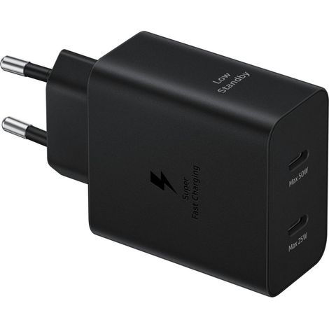 Samsung Caricabatteria Super Fast Charging 50W doppia porta USB-C e con cavo USB-C