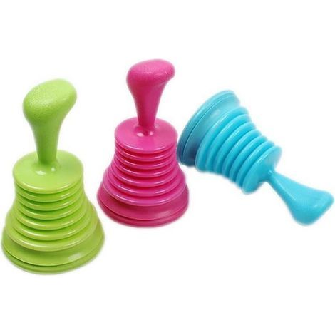 Funktion: Küchen-, Badezimmer-, Toiletten- und Waschbecken-Pümpel zur Beseitigung von Abflussverstopfungen, Abflussreiniger, Rohrreiniger, 1 Stück (Grün)
