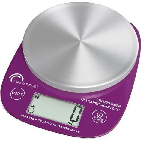 Kitchen scale - LB 5000 Pro Inox 5.1 - Ultra-precision - USB - Repairable LITTLE BALANCE (1/5)