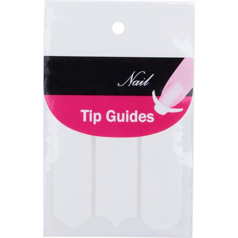 Lot de 20 stickers guide pour french manucure, accessoire de nail art, forme d'embout auto-adhésif (1/5)