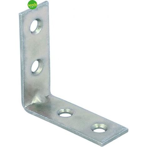 LASTRINE DI GIUNZIONE AD ANGOLO IN ACCIAIO ZINCATO BIANCO 20 X 20 MM. 4 PZ. (1/2)